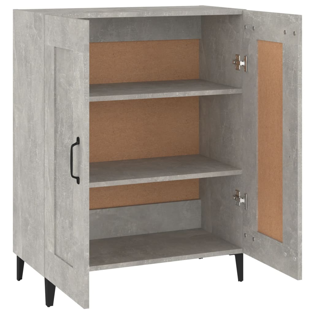 vidaXL Dulap, gri beton, 69,5x34x90 cm, lemn compozit