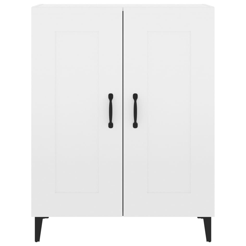 vidaXL Dulap, alb extralucios, 69,5x34x90 cm, lemn compozit