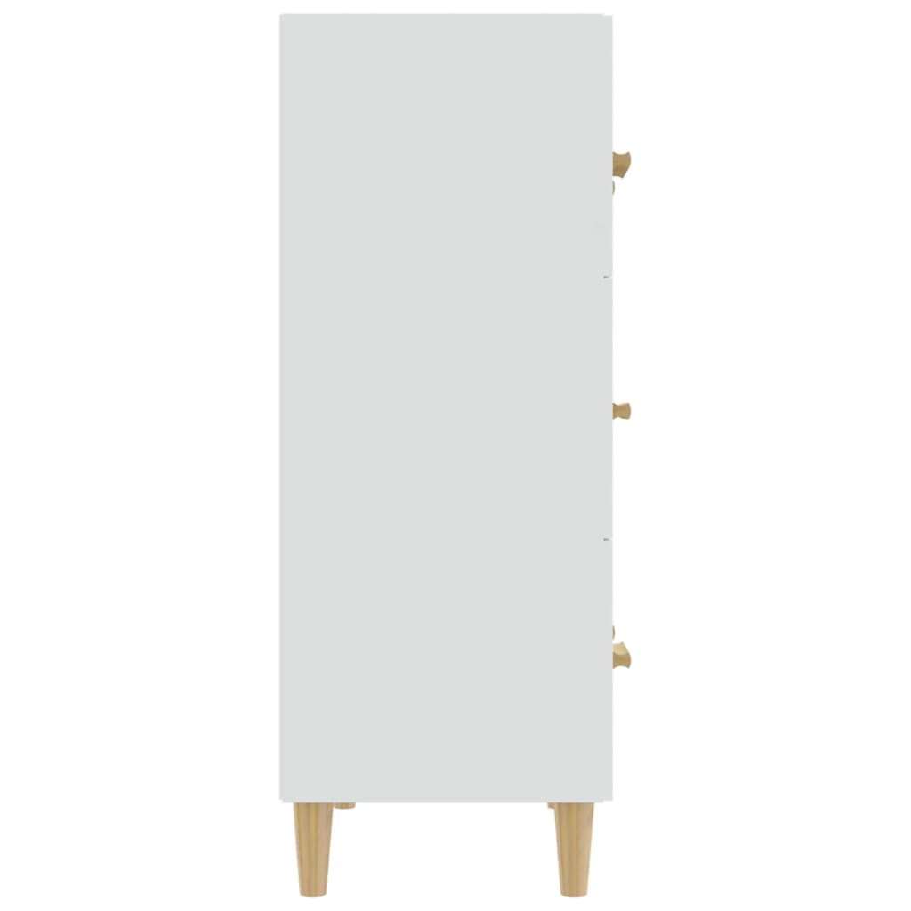 vidaXL Servantă, alb, 70x34x90 cm, lemn prelucrat
