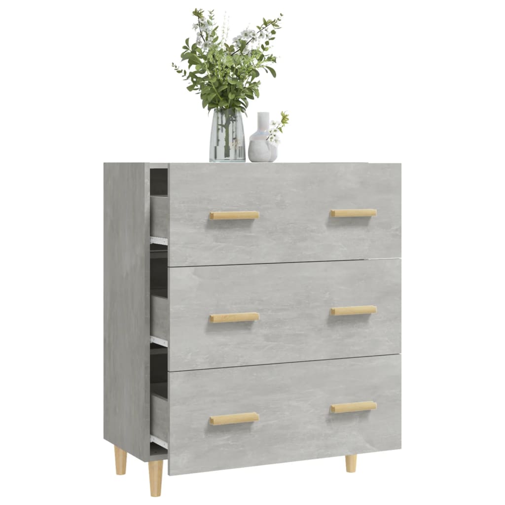 vidaXL Servantă, gri beton, 70x34x90 cm, lemn prelucrat vidaXL Servantă, gri beton, 70x34x90 cm, lemn prelucrat