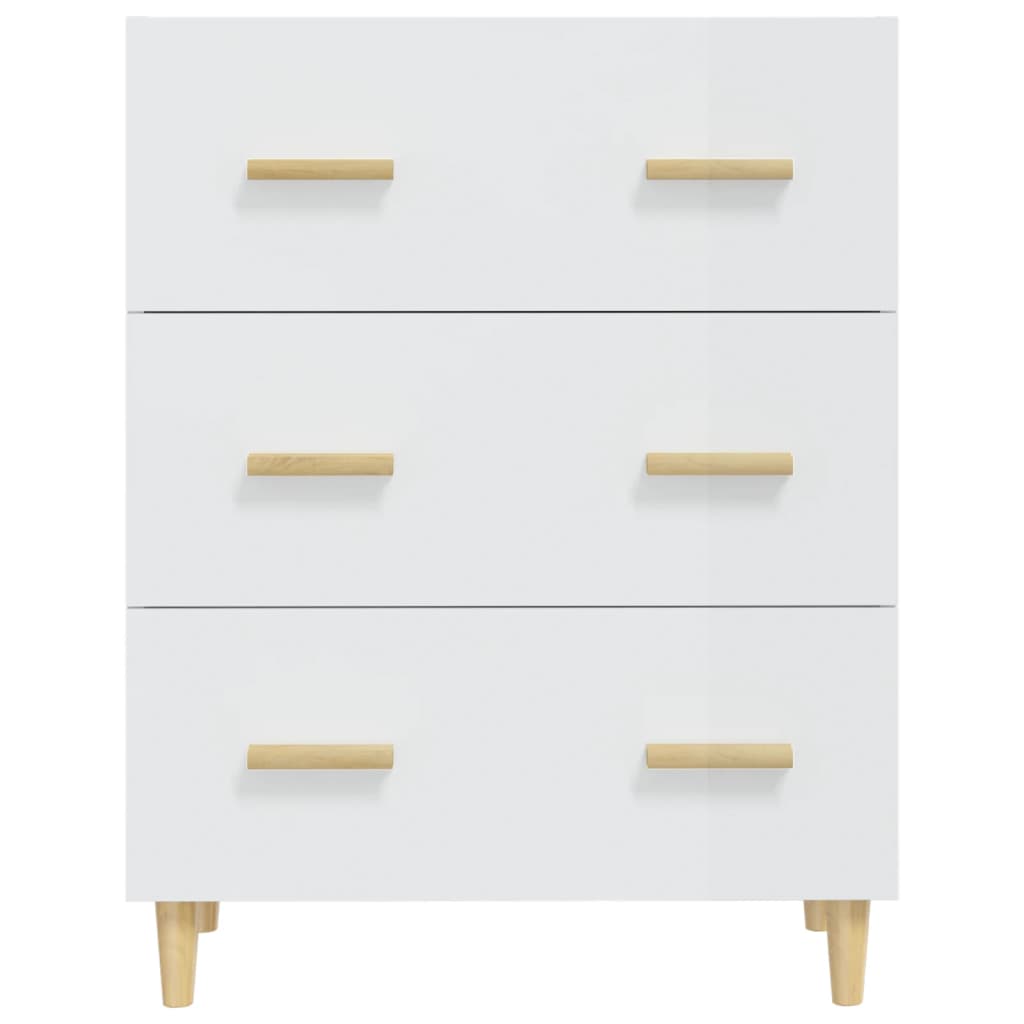 vidaXL Servantă, alb extralucios, 70x34x90 cm, lemn prelucrat vidaXL Servantă, alb extralucios, 70x34x90 cm, lemn prelucrat