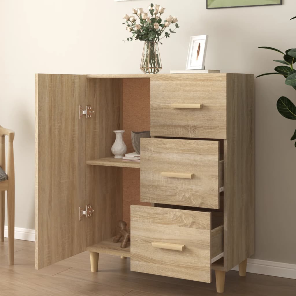 vidaXL Dulap, stejar sonoma, 69,5x34x90 cm, lemn compozit