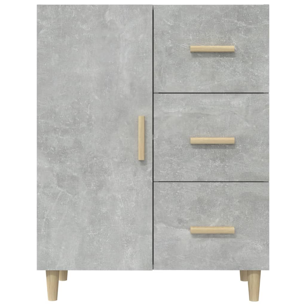 vidaXL Servantă, gri beton, 69,5x34x90 cm, lemn prelucrat