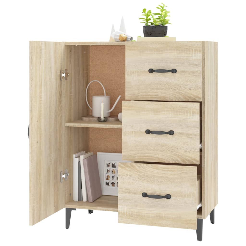 vidaXL Dulap, stejar sonoma, 69,5x34x90 cm, lemn compozit