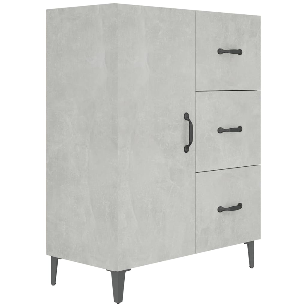 vidaXL Dulap, gri beton, 69,5x34x90 cm, lemn compozit vidaXL Dulap, gri beton, 69,5x34x90 cm, lemn compozit