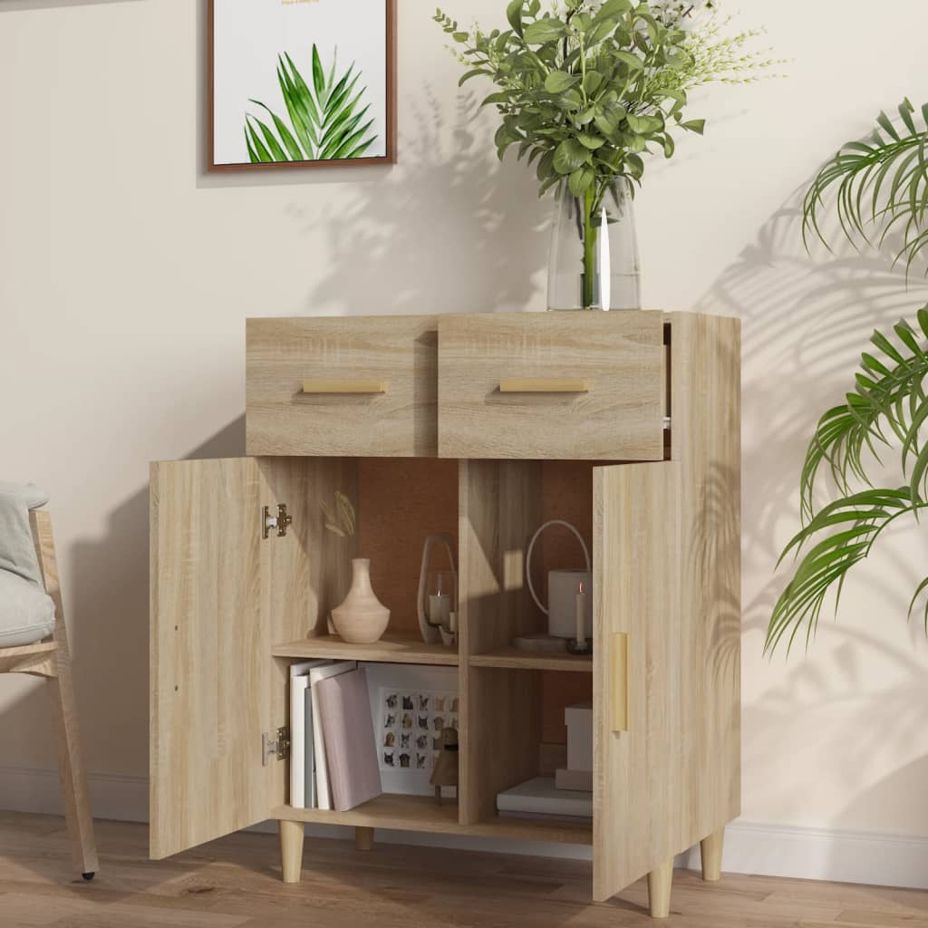 vidaXL Servantă, stejar sonoma, 69,5x34x90 cm, lemn prelucrat