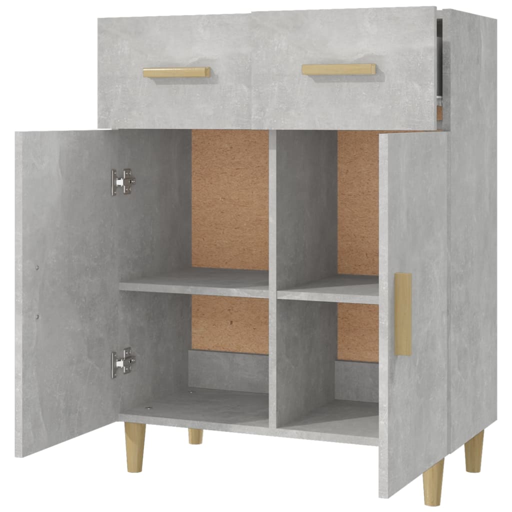vidaXL Măsuță de cafea, gri beton, 69,5x34x89 cm, lemn prelucrat vidaXL Măsuță de cafea, gri beton, 69,5x34x89 cm, lemn prelucrat