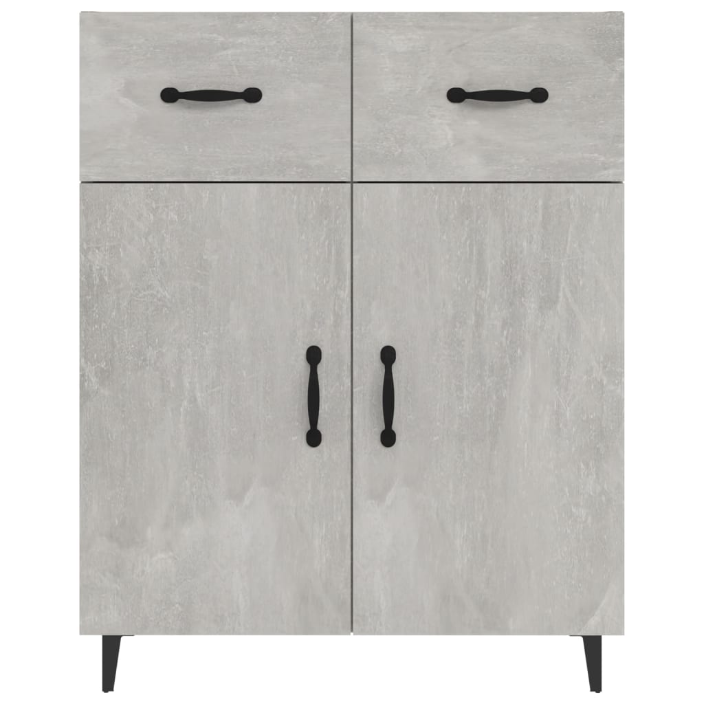 vidaXL Dulap, gri beton, 69,5x34x90 cm, lemn compozit