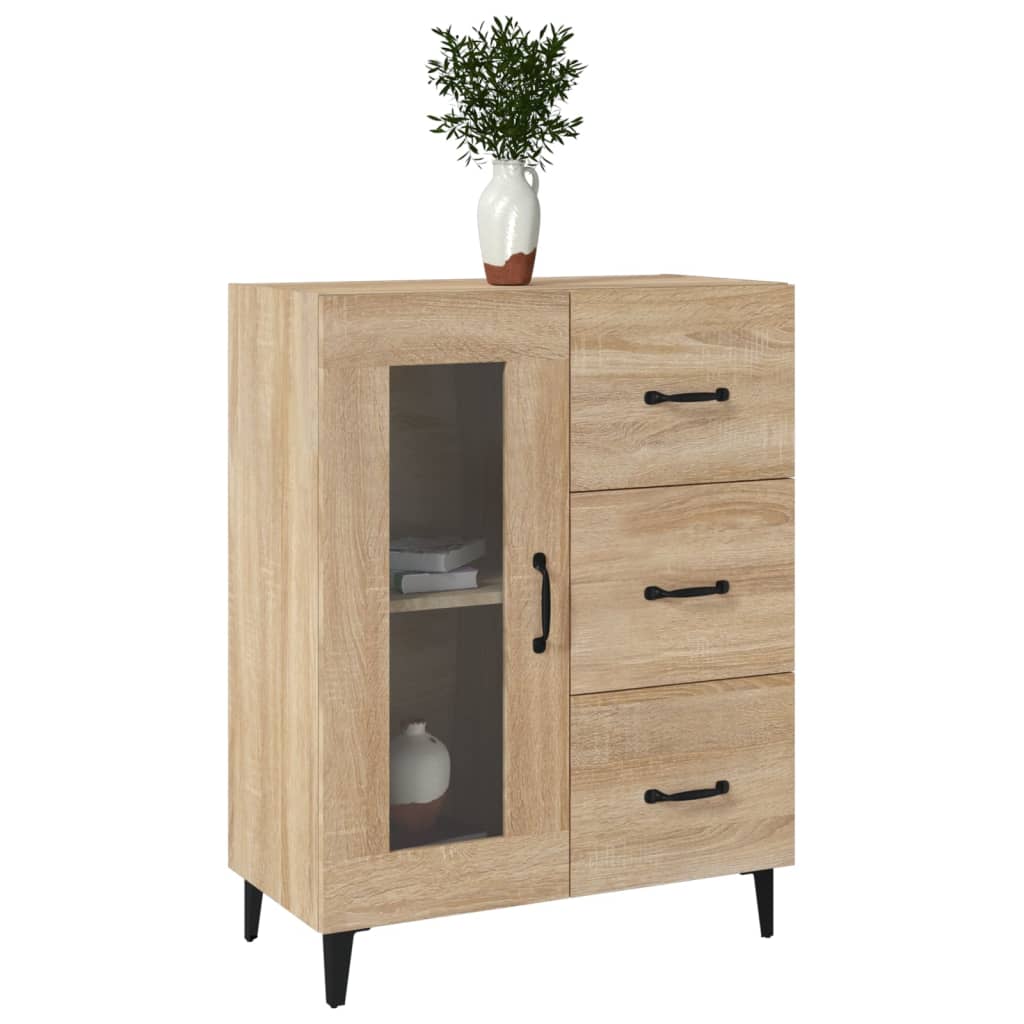 vidaXL Dulap, stejar sonoma, 69,5x34x90 cm, lemn compozit