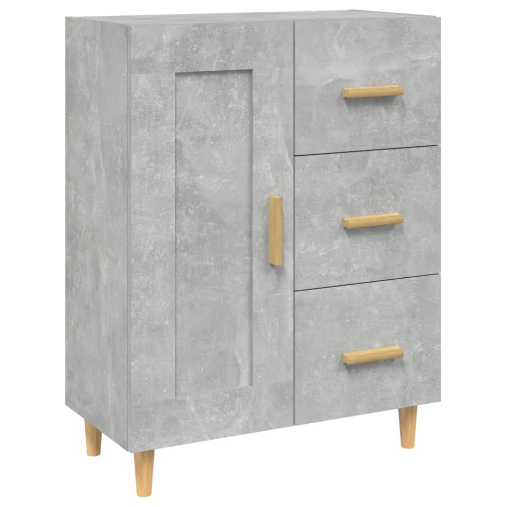 vidaXL Dulap, gri beton, 69,5x34x90 cm, lemn compozit vidaXL Dulap, gri beton, 69,5x34x90 cm, lemn compozit