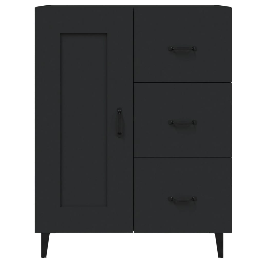 vidaXL Dulap, negru, 69,5x34x90 cm, lemn prelucrat vidaXL Dulap, negru, 69,5x34x90 cm, lemn prelucrat