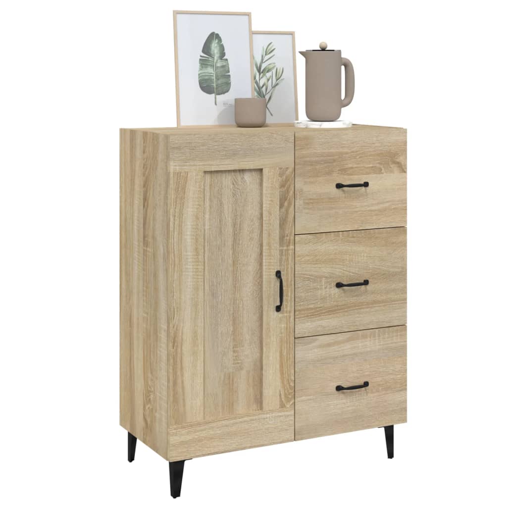 vidaXL Dulap, stejar sonoma, 69,5x34x90 cm, lemn compozit