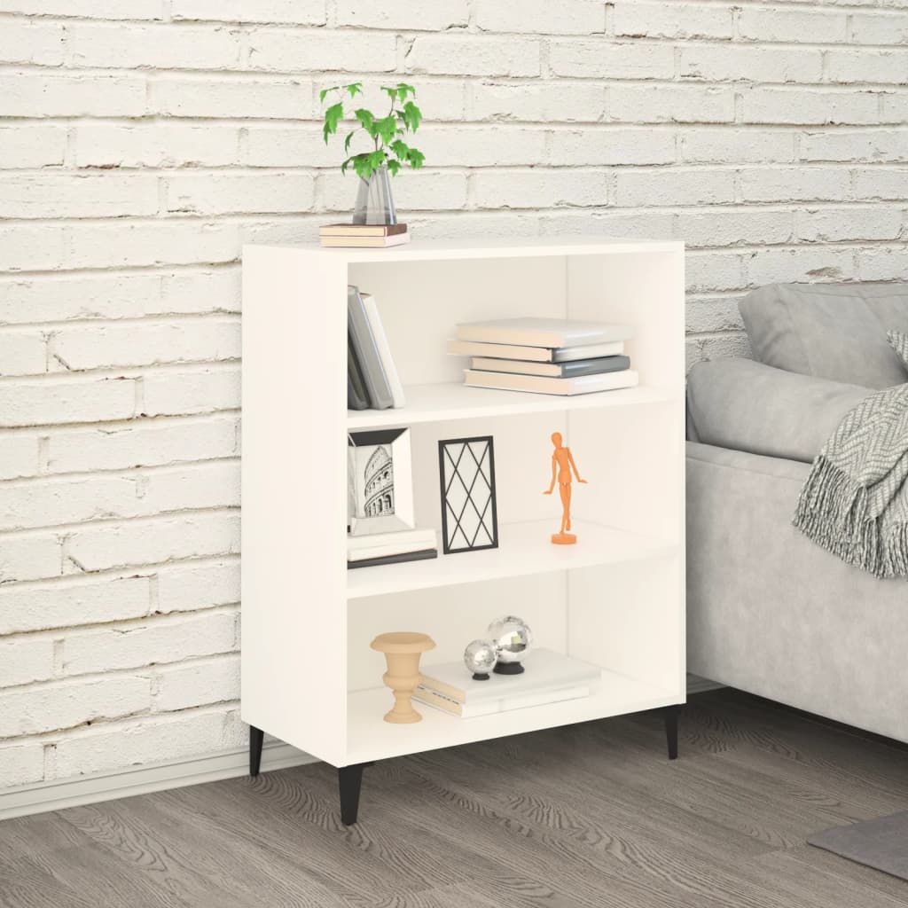vidaXL Servantă, alb, 69,5x32,5x90 cm, lemn prelucrat