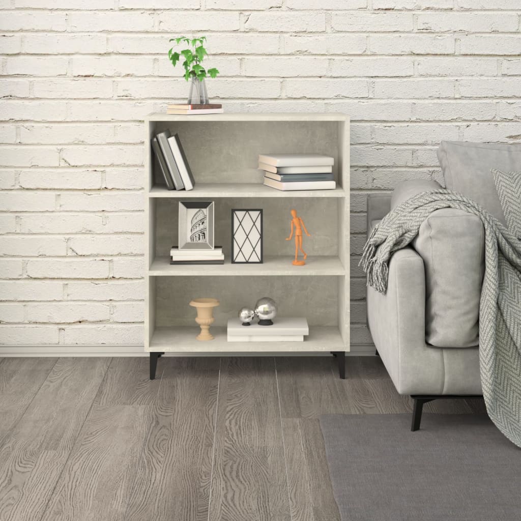 vidaXL Măsuță de cafea, gri beton, 69,5x32,5x90 cm, lemn prelucrat vidaXL Măsuță de cafea, gri beton, 69,5x32,5x90 cm, lemn prelucrat