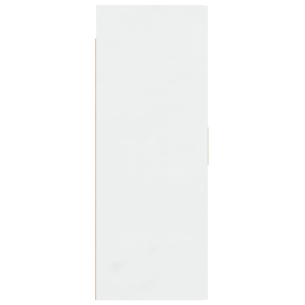 vidaXL Dulap de perete suspendat, alb, 69,5x34x90 cm