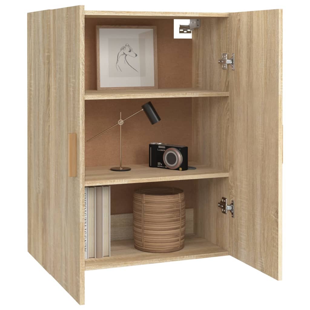 vidaXL Dulap de perete suspendat, stejar sonoma, 69,5x34x90 cm