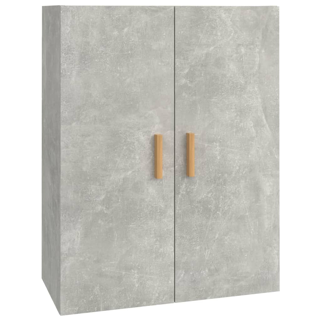 vidaXL Dulap de perete suspendat, gri beton, 69,5x34x90 cm