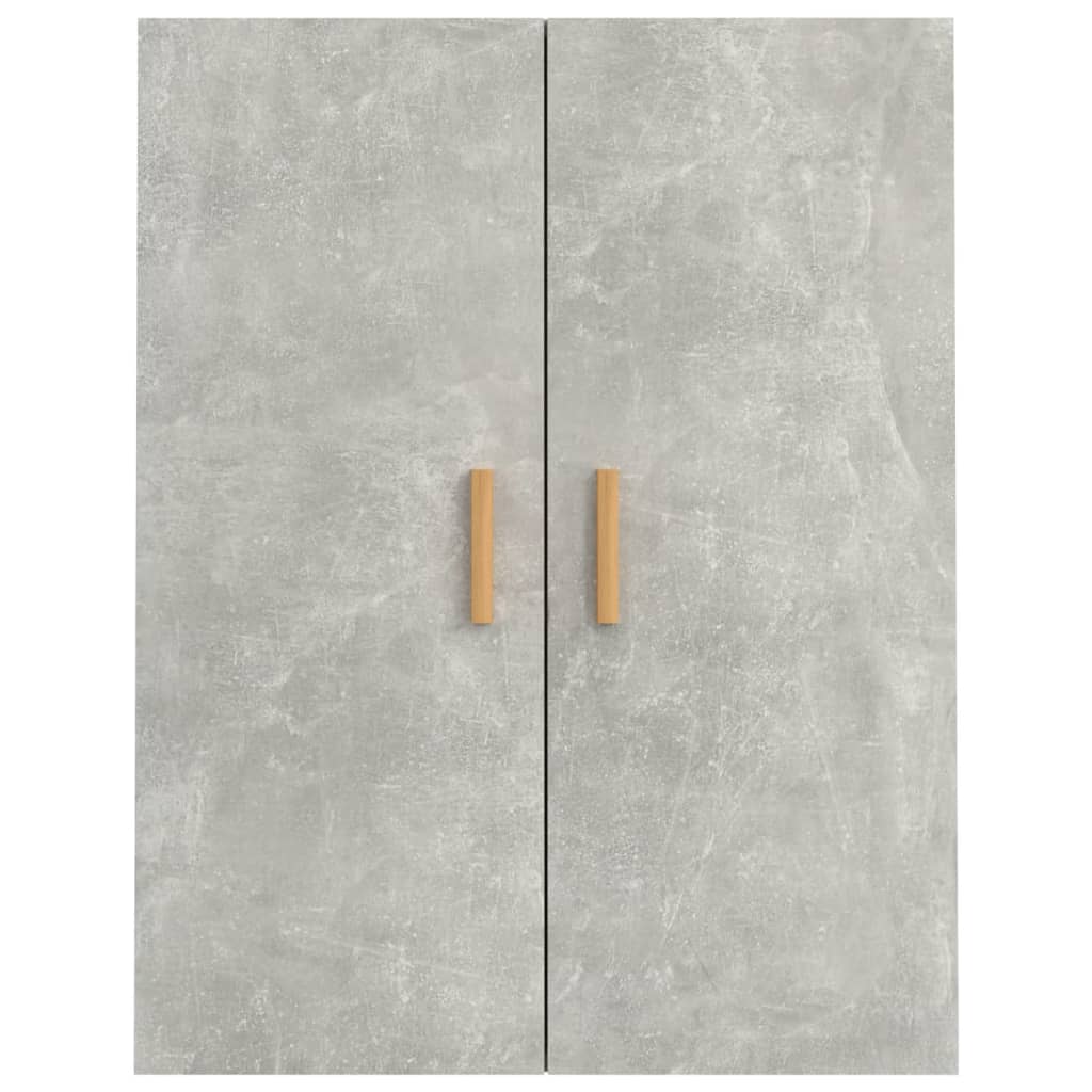 vidaXL Dulap de perete suspendat, gri beton, 69,5x34x90 cm