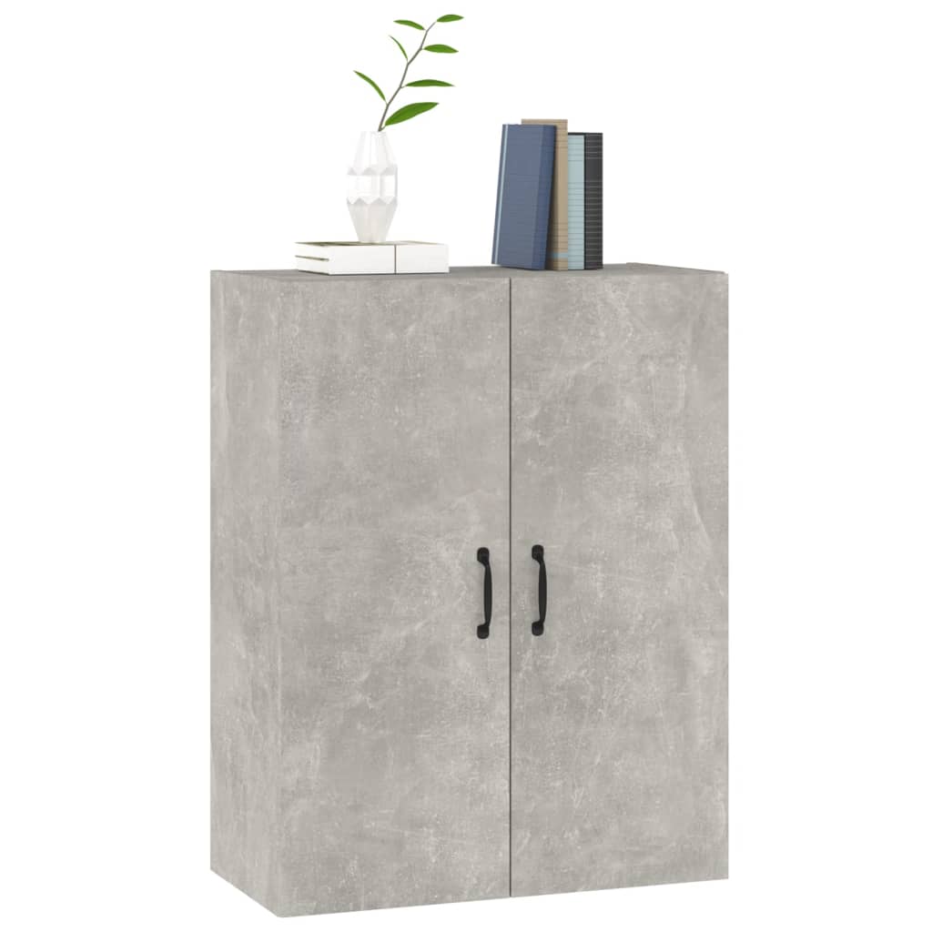 vidaXL Dulap suspendat, gri beton, 69,5x34x90 cm, lemn prelucrat