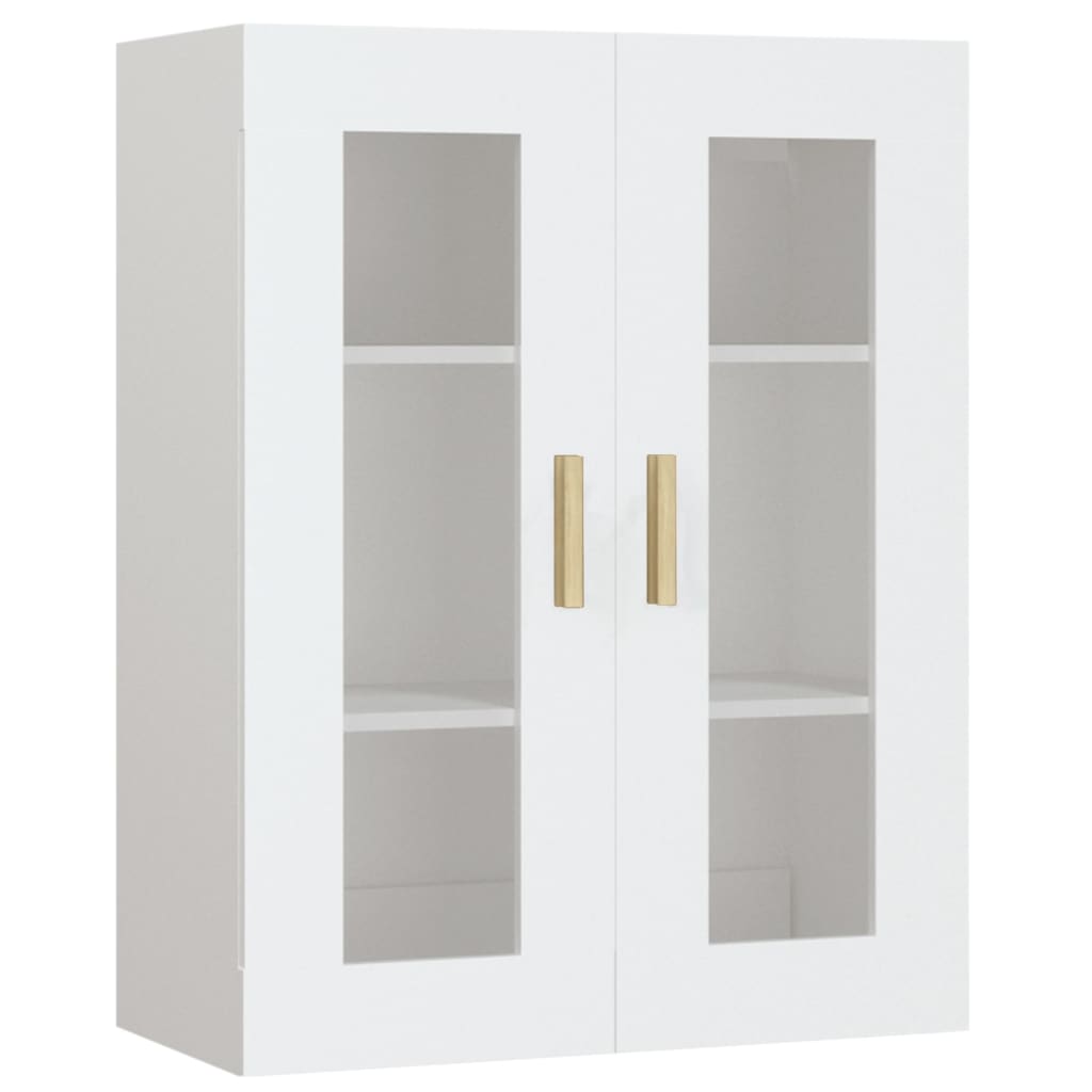 vidaXL Dulap de perete suspendat, alb, 69,5x34x90 cm