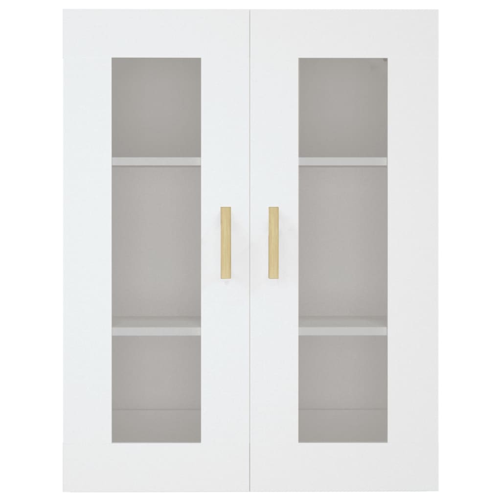 vidaXL Dulap de perete suspendat, alb, 69,5x34x90 cm