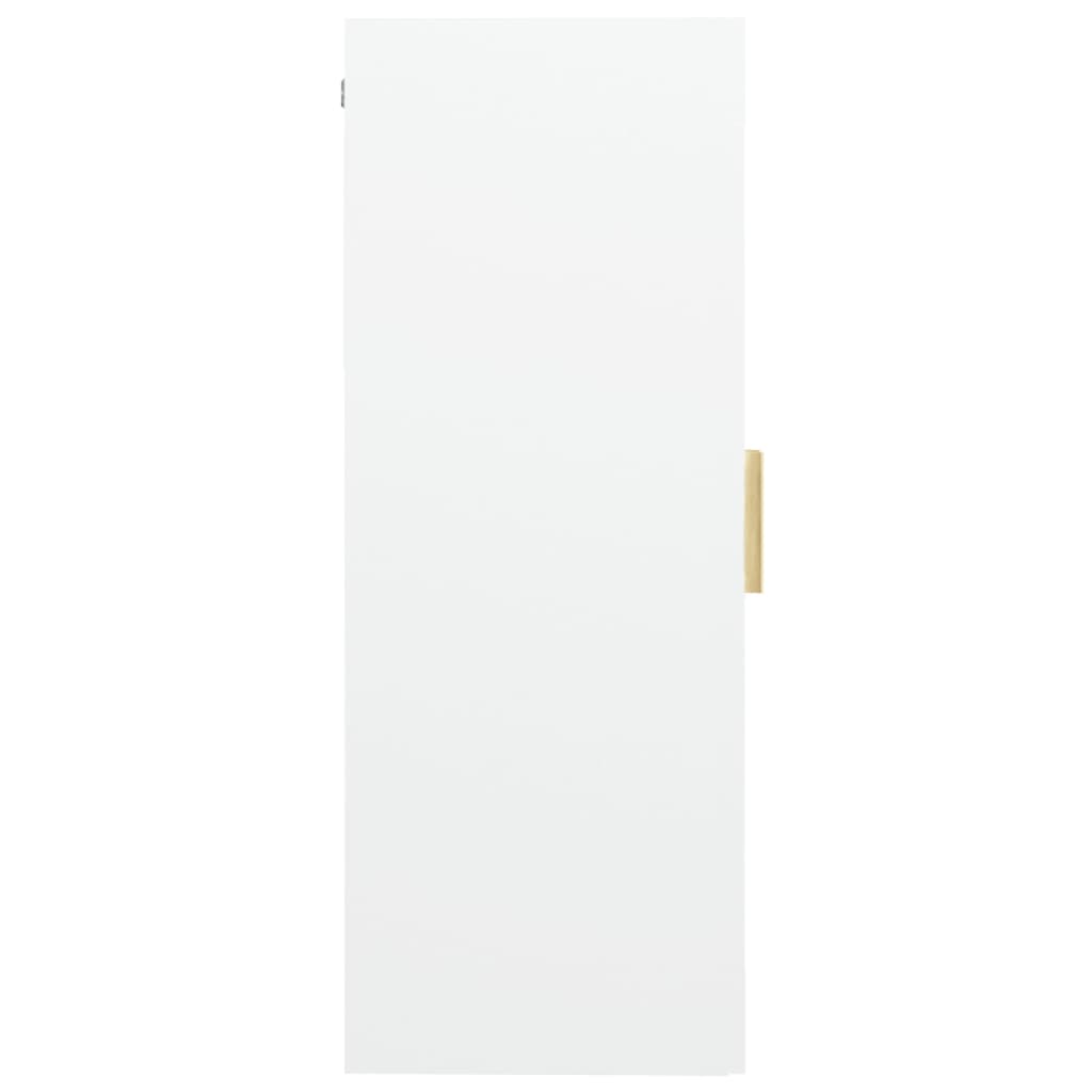 vidaXL Dulap de perete suspendat, alb, 69,5x34x90 cm