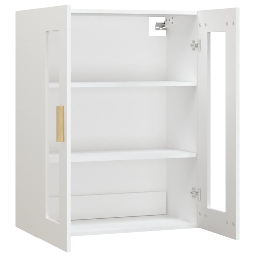 vidaXL Dulap de perete suspendat, alb, 69,5x34x90 cm