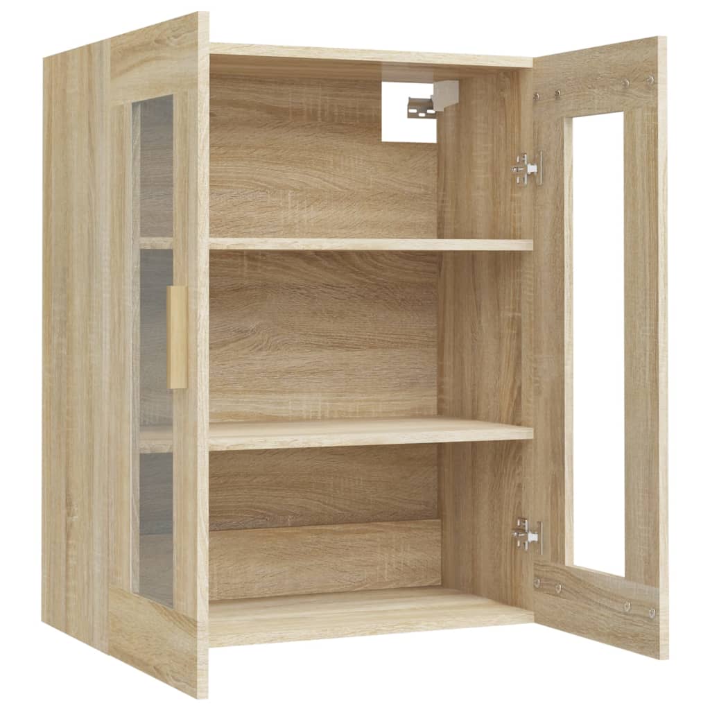 vidaXL Dulap de perete suspendat, stejar sonoma, 69,5x34x90 cm