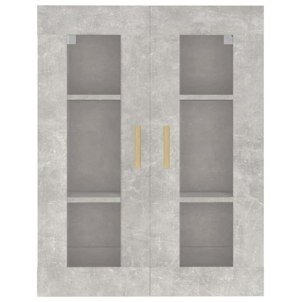 vidaXL Dulap de perete suspendat, gri beton, 69,5x34x90 cm vidaXL Dulap de perete suspendat, gri beton, 69,5x34x90 cm