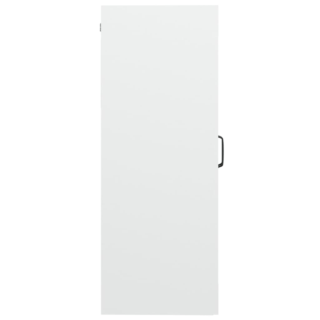vidaXL Dulap de perete suspendat, alb, 69,5x34x90 cm