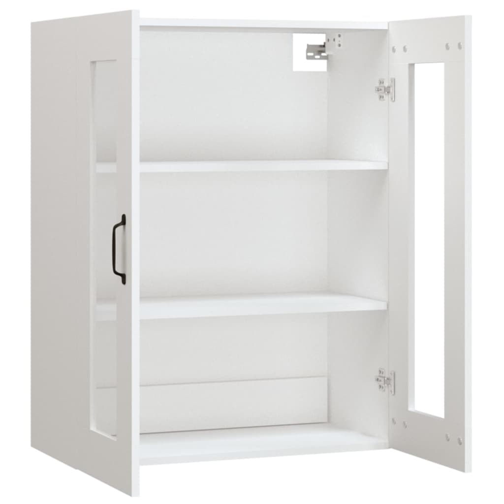 vidaXL Dulap de perete suspendat, alb, 69,5x34x90 cm
