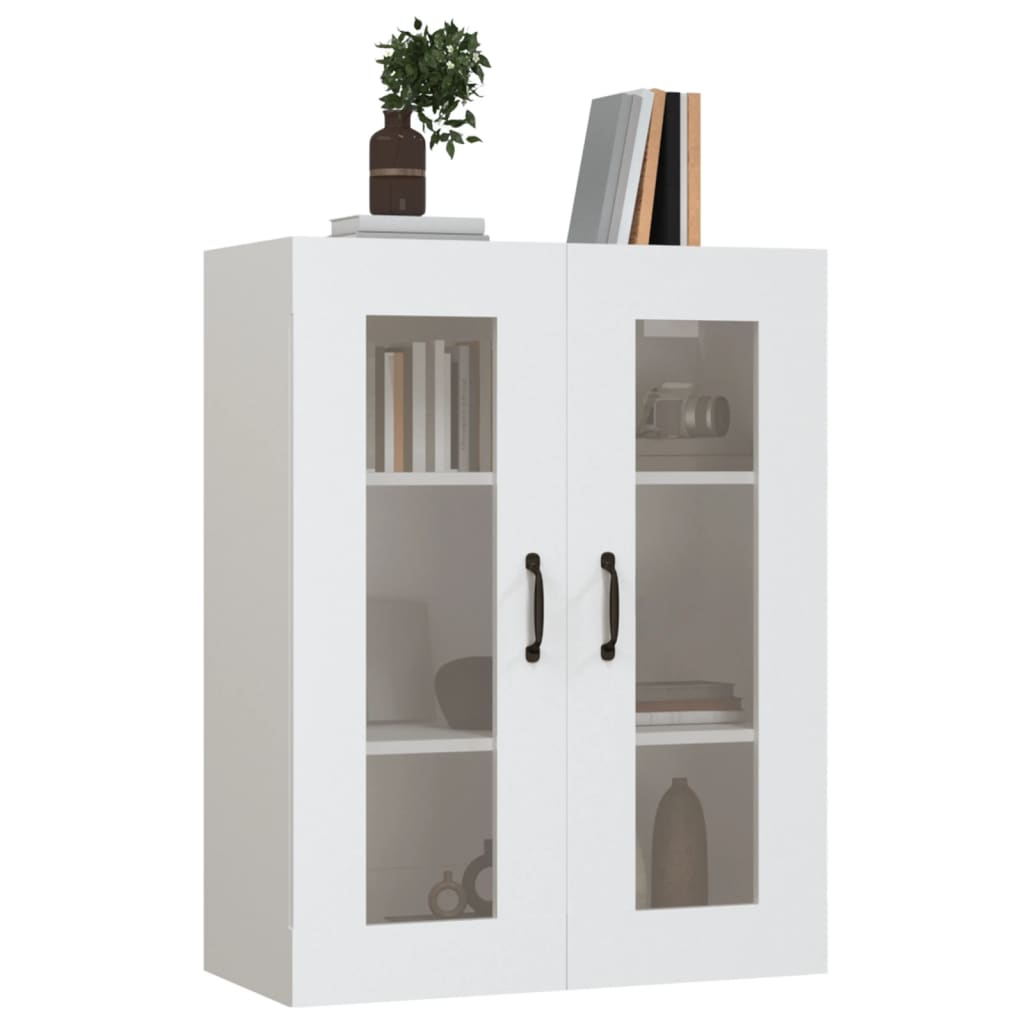 vidaXL Dulap de perete suspendat, alb, 69,5x34x90 cm