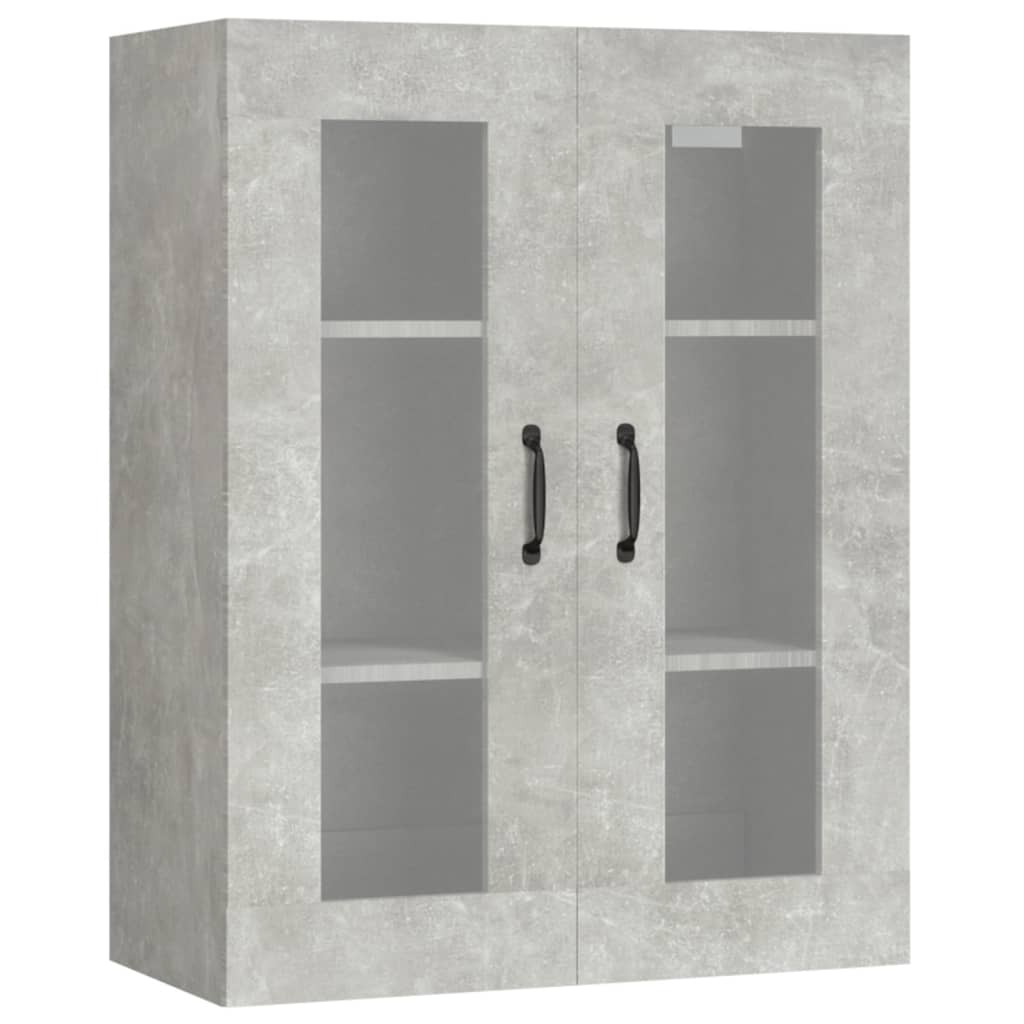 vidaXL Dulap de perete suspendat, gri beton, 69,5x34x90 cm vidaXL Dulap de perete suspendat, gri beton, 69,5x34x90 cm