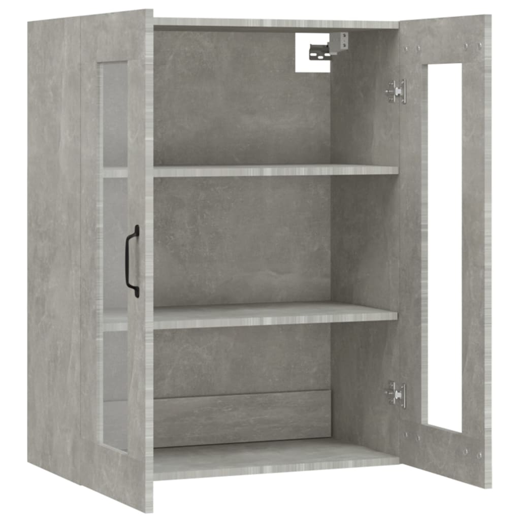 vidaXL Dulap de perete suspendat, gri beton, 69,5x34x90 cm vidaXL Dulap de perete suspendat, gri beton, 69,5x34x90 cm