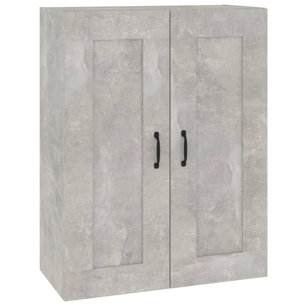 vidaXL Dulap de perete suspendat, gri beton, 69,5x32,5x90 cm vidaXL Dulap de perete suspendat, gri beton, 69,5x32,5x90 cm