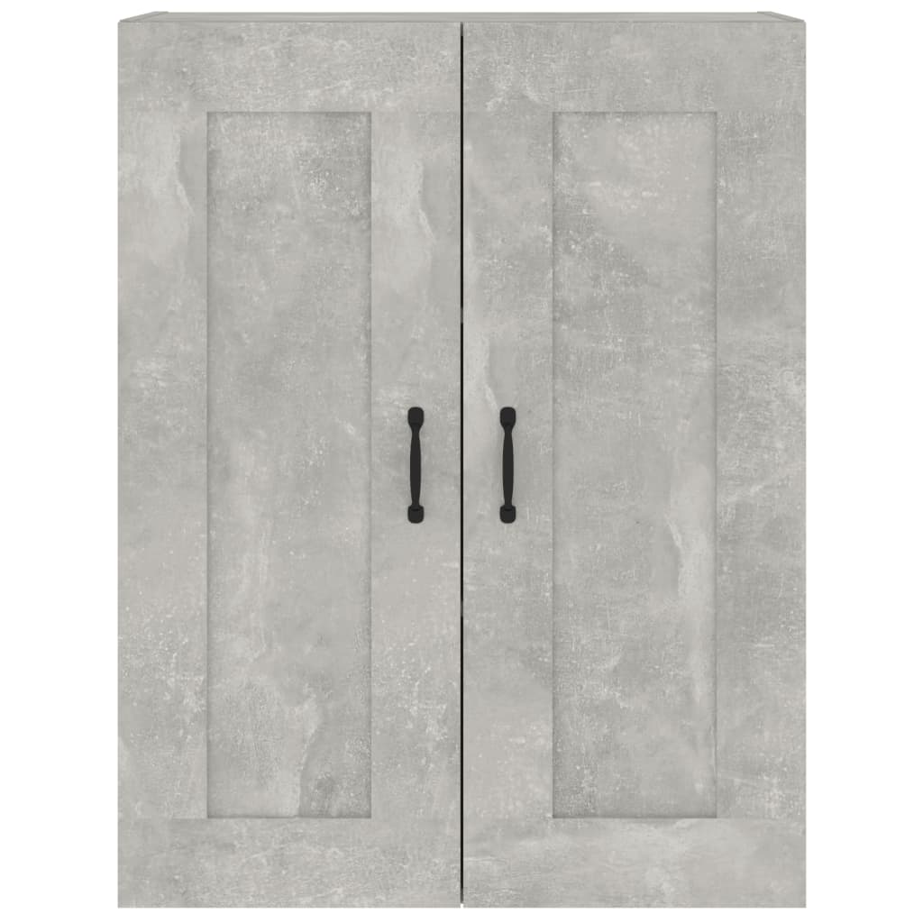 vidaXL Dulap de perete suspendat, gri beton, 69,5x32,5x90 cm vidaXL Dulap de perete suspendat, gri beton, 69,5x32,5x90 cm