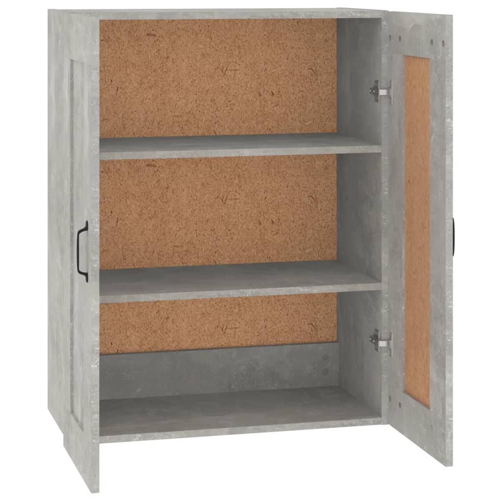 vidaXL Dulap de perete suspendat, gri beton, 69,5x32,5x90 cm vidaXL Dulap de perete suspendat, gri beton, 69,5x32,5x90 cm