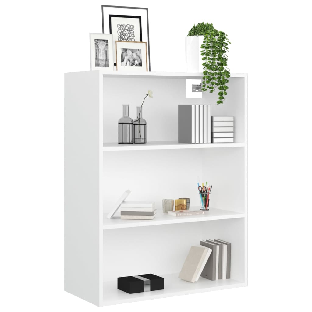 vidaXL Dulap de perete suspendat, alb, 69,5x32,5x90 cm vidaXL Dulap de perete suspendat, alb, 69,5x32,5x90 cm