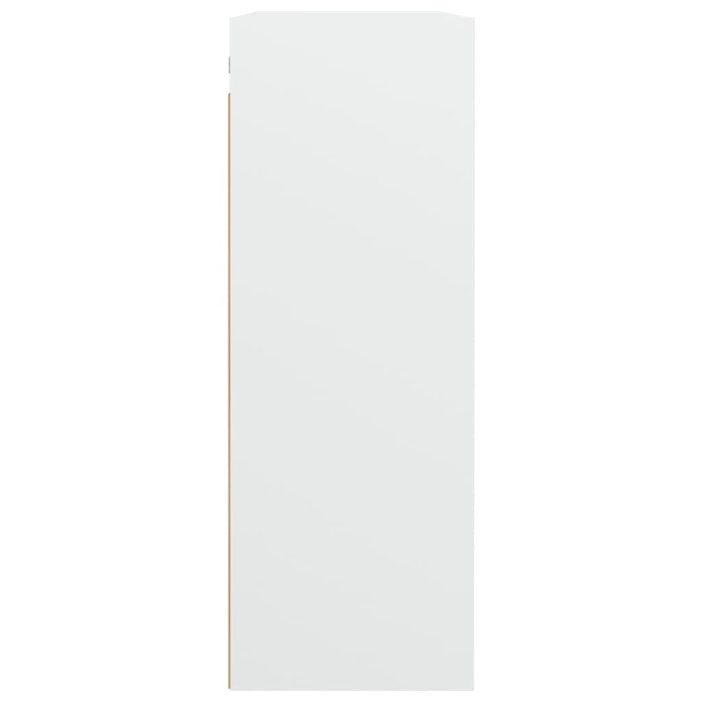 vidaXL Dulap de perete suspendat, alb, 69,5x32,5x90 cm vidaXL Dulap de perete suspendat, alb, 69,5x32,5x90 cm