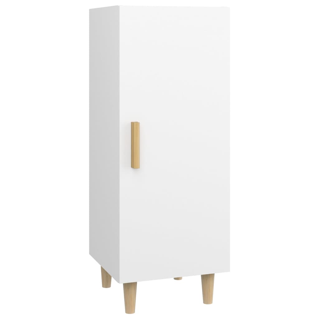 vidaXL Servantă, alb, 34,5x34x90 cm, lemn compozit vidaXL Servantă, alb, 34,5x34x90 cm, lemn compozit