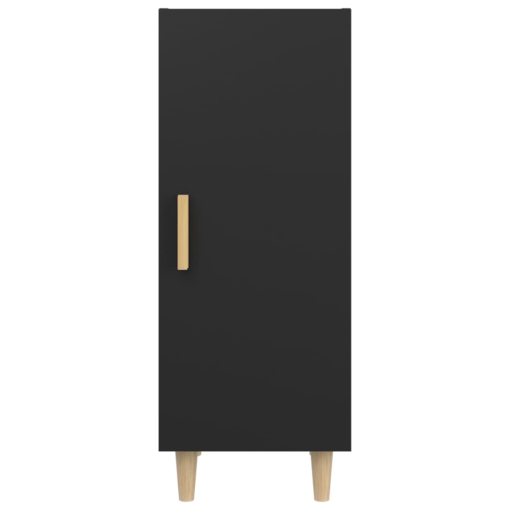 vidaXL Servantă, negru, 34,5x34x90 cm, lemn compozit vidaXL Servantă, negru, 34,5x34x90 cm, lemn compozit