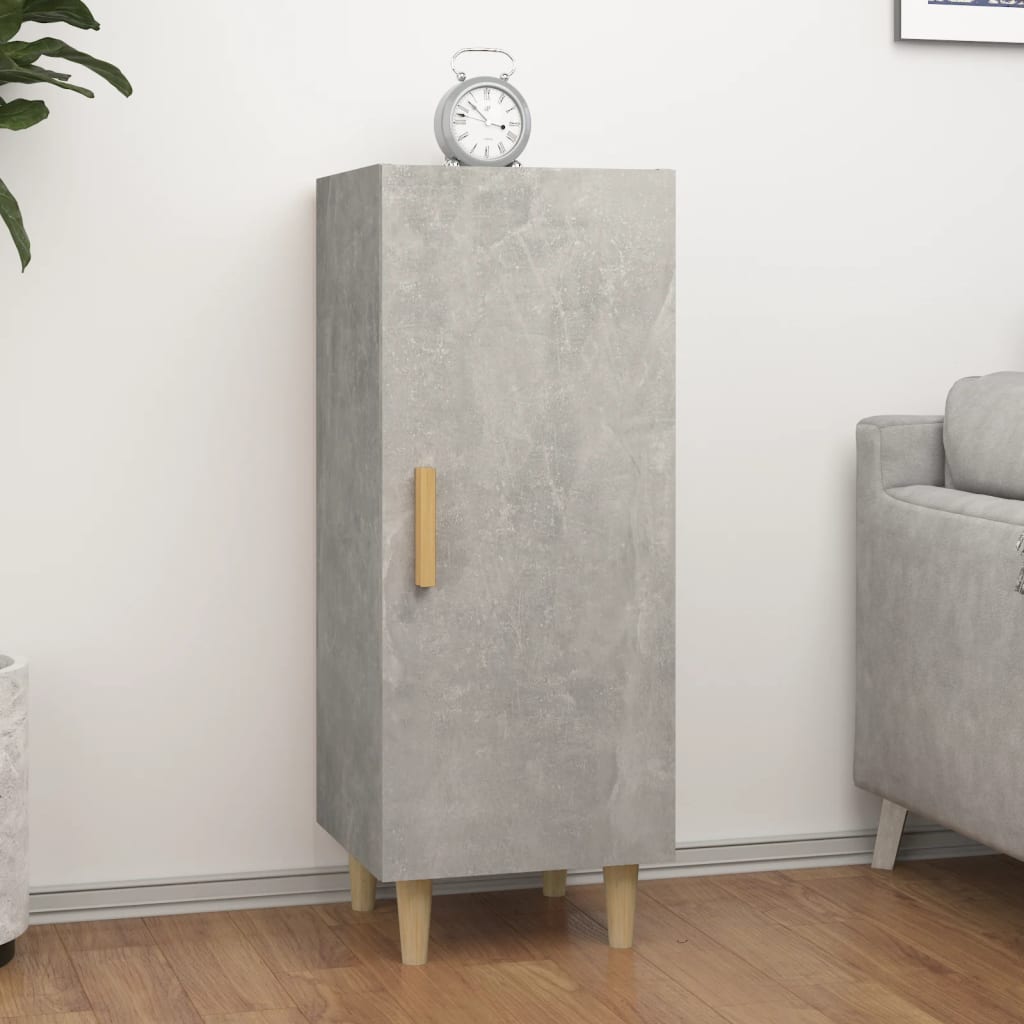 vidaXL Servantă, gri beton, 34,5x34x90 cm, lemn compozit vidaXL Servantă, gri beton, 34,5x34x90 cm, lemn compozit