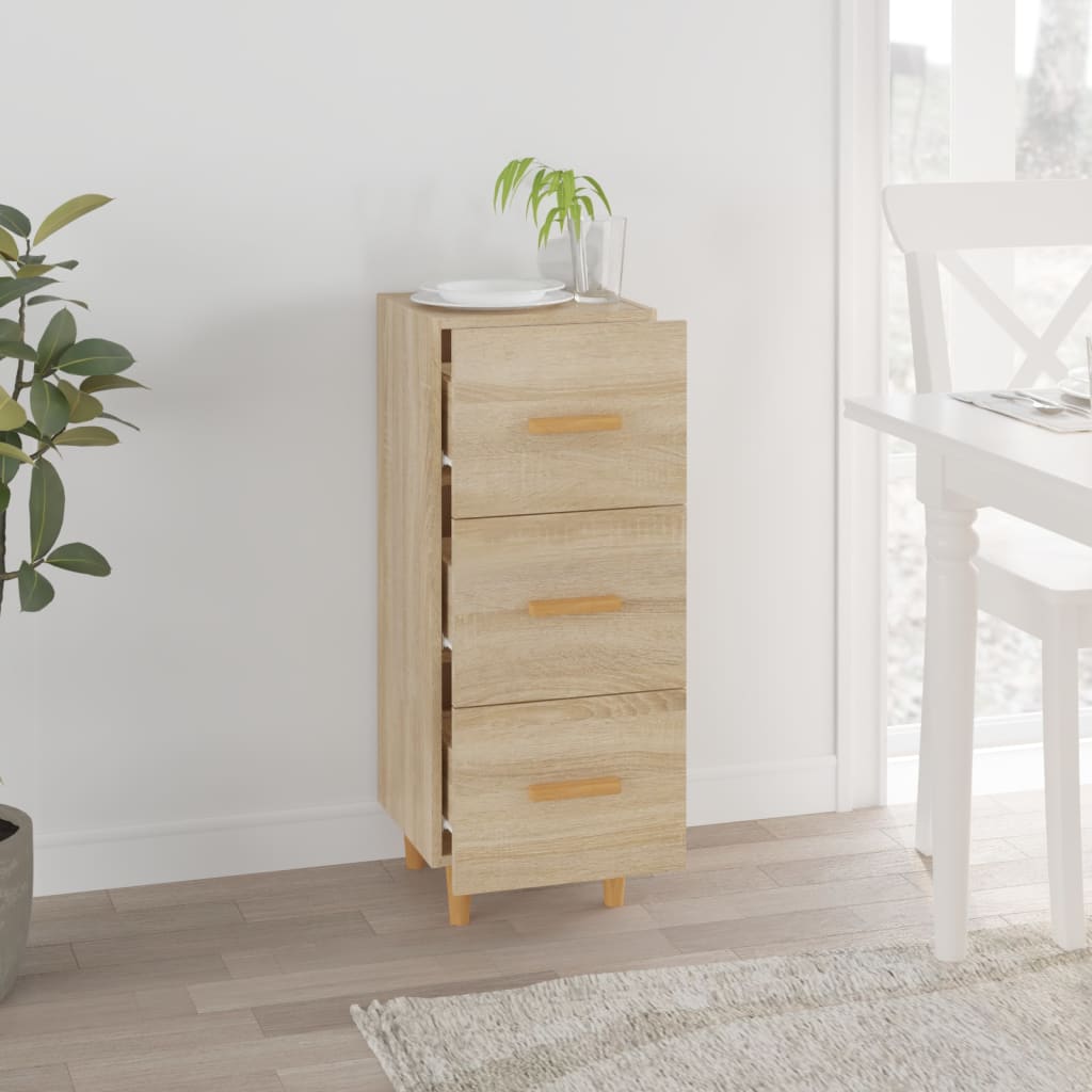 vidaXL Servantă, stejar sonoma, 34,5x34x90 cm, lemn compozit vidaXL Servantă, stejar sonoma, 34,5x34x90 cm, lemn compozit