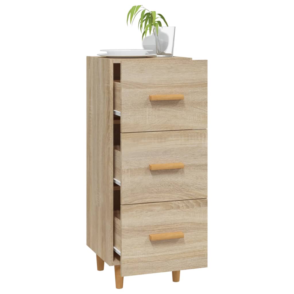 vidaXL Servantă, stejar sonoma, 34,5x34x90 cm, lemn compozit vidaXL Servantă, stejar sonoma, 34,5x34x90 cm, lemn compozit