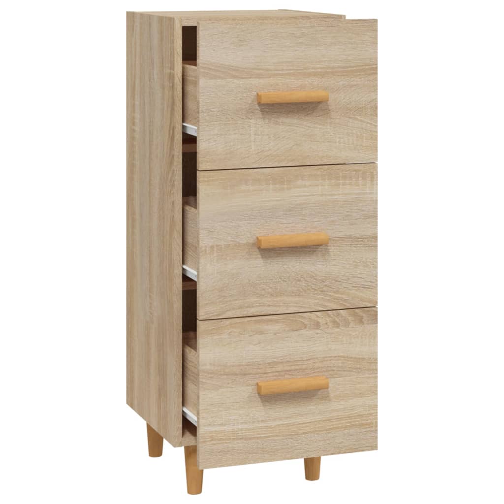 vidaXL Servantă, stejar sonoma, 34,5x34x90 cm, lemn compozit vidaXL Servantă, stejar sonoma, 34,5x34x90 cm, lemn compozit