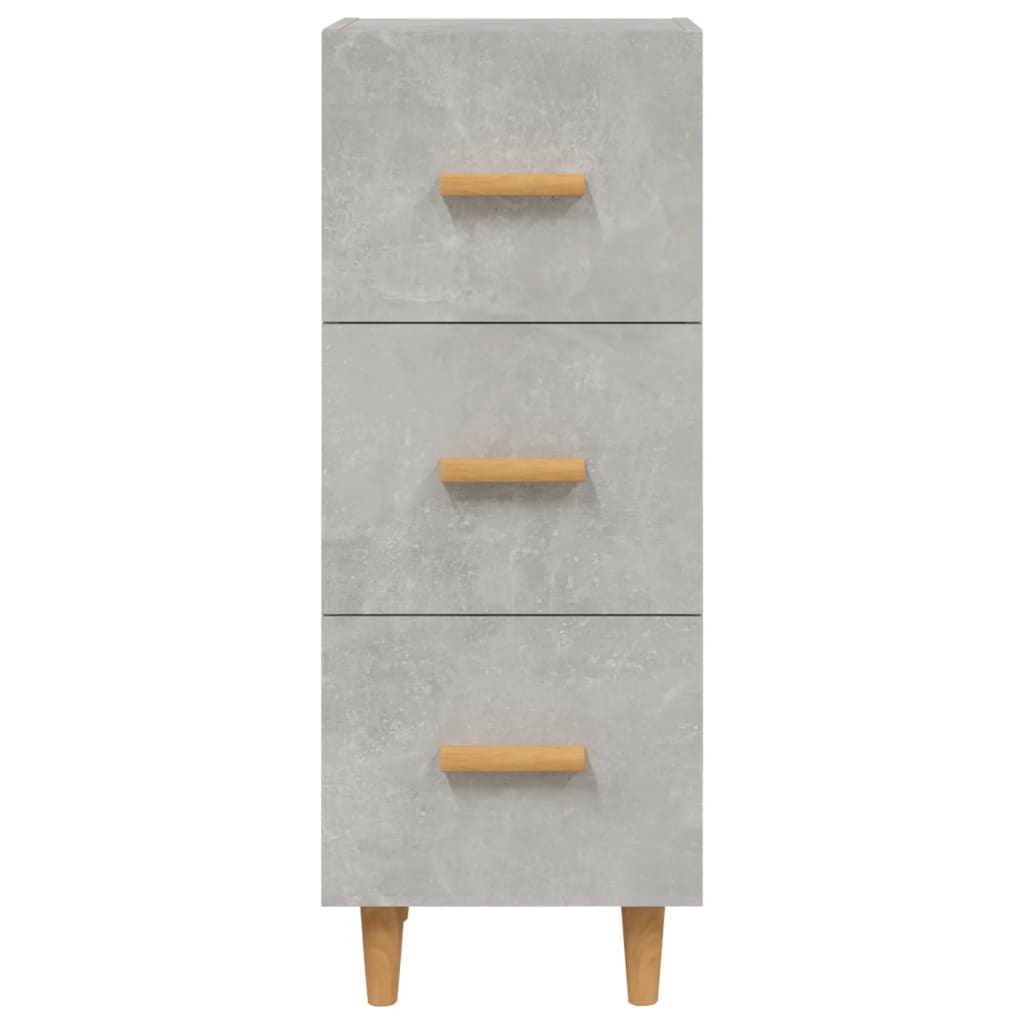 vidaXL Servantă, gri beton, 34,5x34x90 cm, lemn compozit vidaXL Servantă, gri beton, 34,5x34x90 cm, lemn compozit