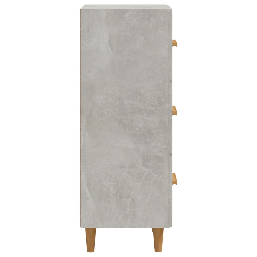 vidaXL Servantă, gri beton, 34,5x34x90 cm, lemn compozit vidaXL Servantă, gri beton, 34,5x34x90 cm, lemn compozit