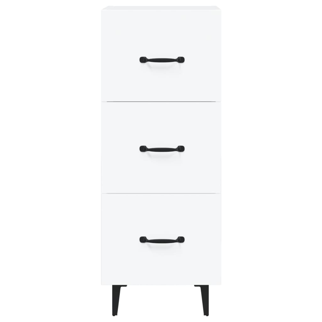 vidaXL Servantă, alb, 34,5x34x90 cm, lemn compozit vidaXL Servantă, alb, 34,5x34x90 cm, lemn compozit
