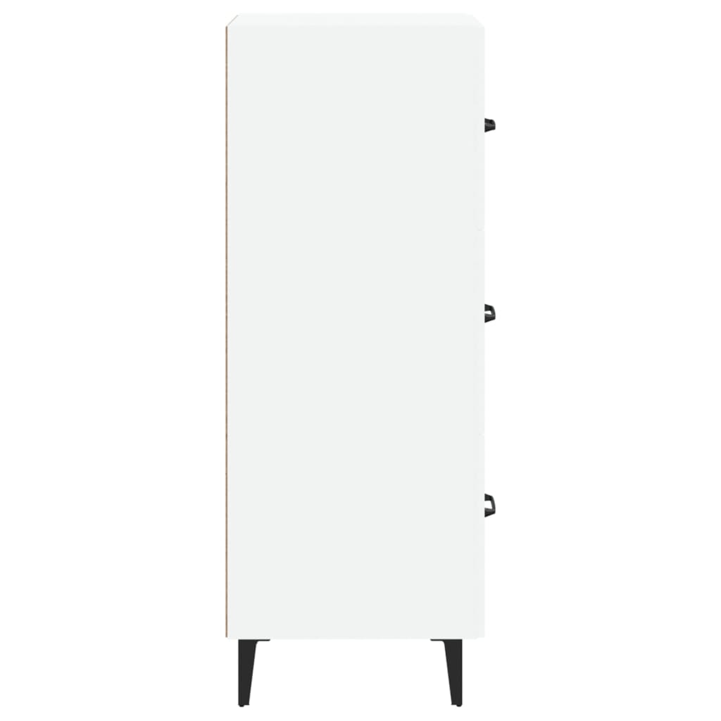 vidaXL Servantă, alb, 34,5x34x90 cm, lemn compozit vidaXL Servantă, alb, 34,5x34x90 cm, lemn compozit