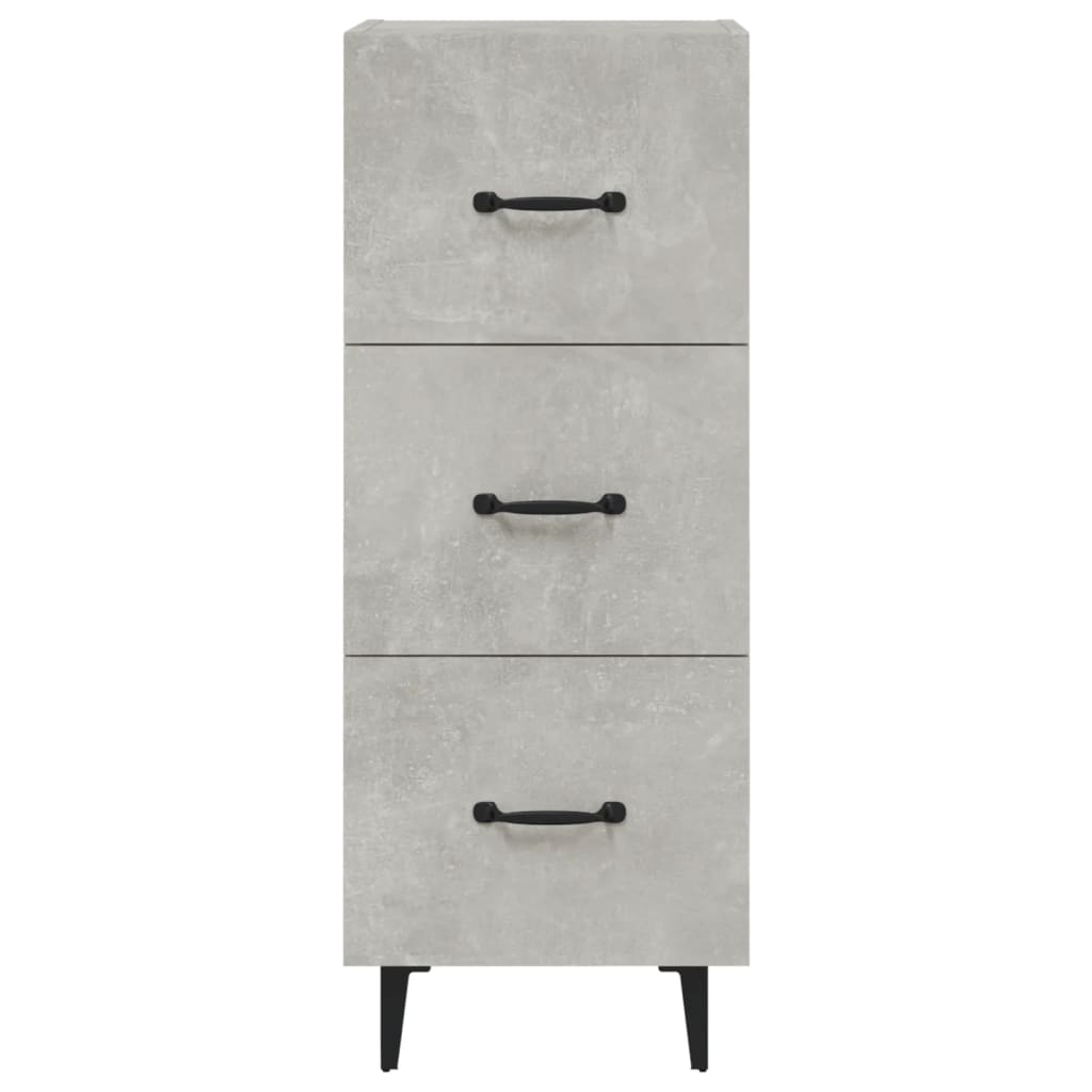 vidaXL Servantă, gri beton, 34,5x34x90 cm, lemn compozit vidaXL Servantă, gri beton, 34,5x34x90 cm, lemn compozit